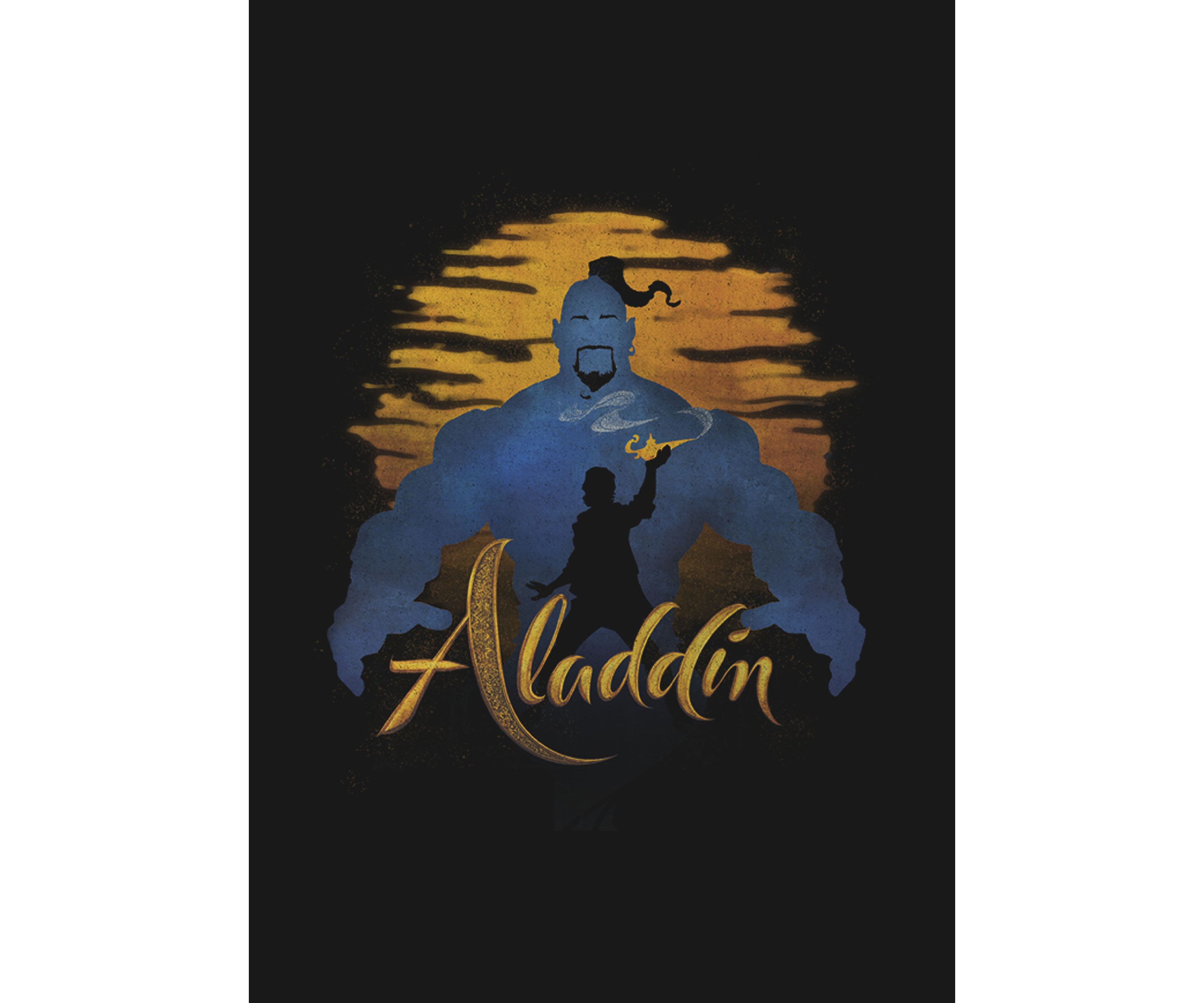 Girls 46x Aladdin Live Action Genie Silhouette Graphic Top