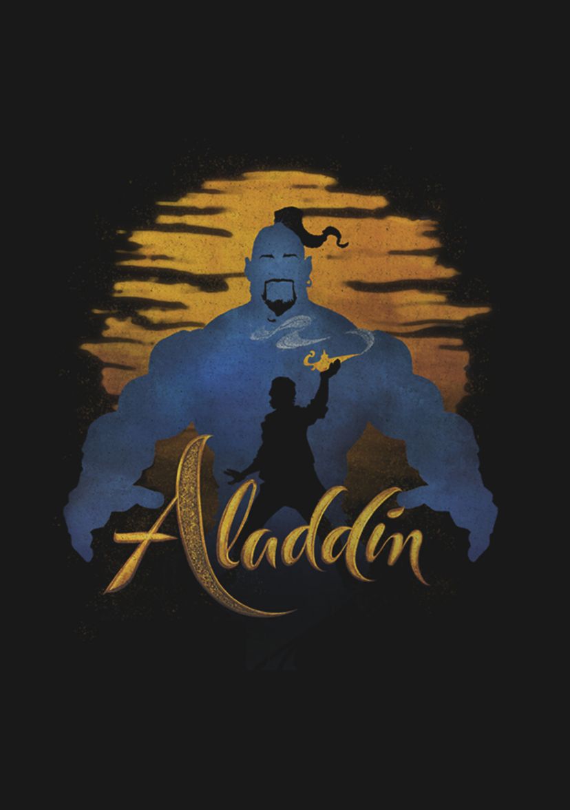 Girls 46x Aladdin Live Action Genie Silhouette Graphic Top