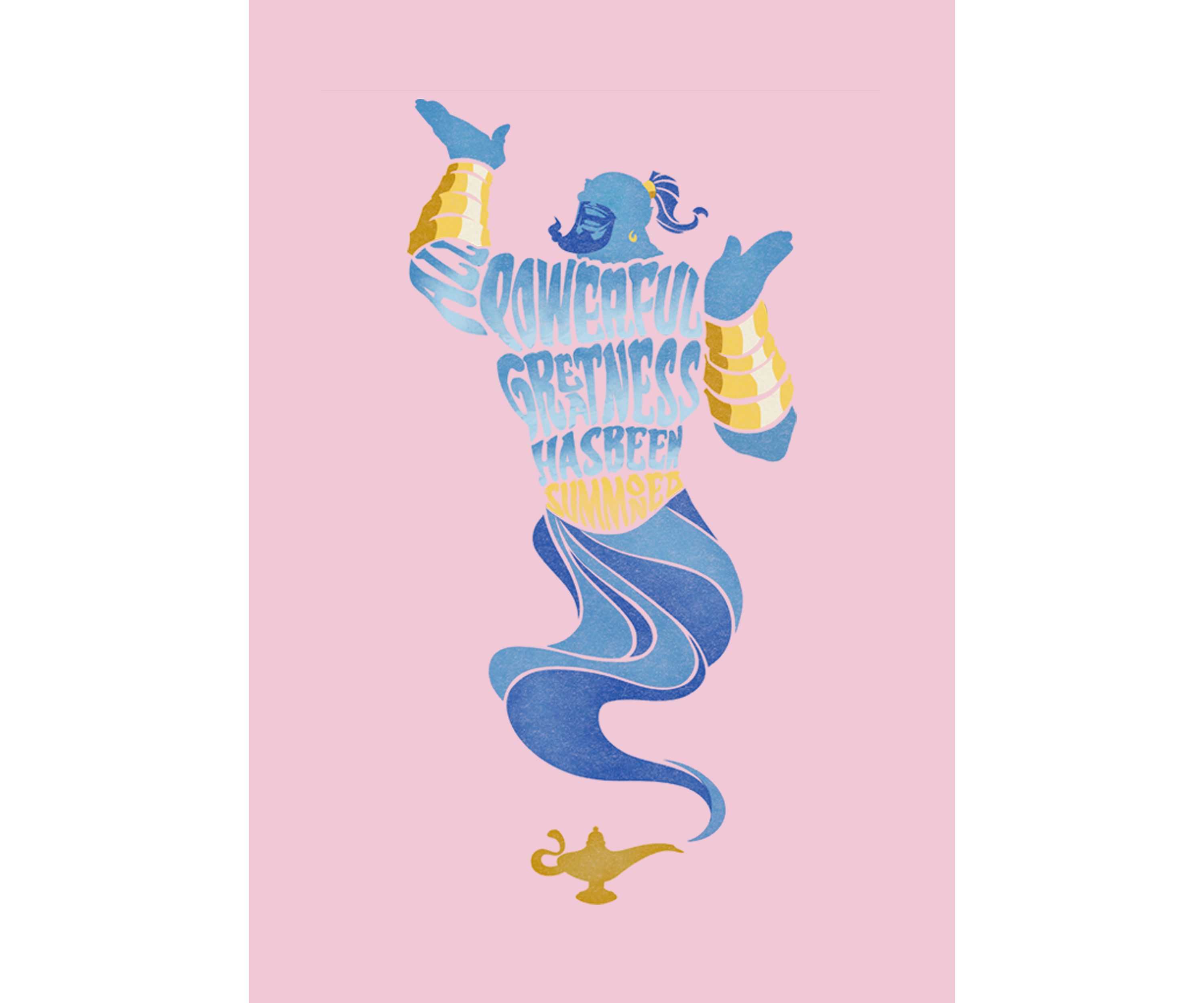 Girls 46x Aladdin Live Action Another All Powerful Genie Graphic Top