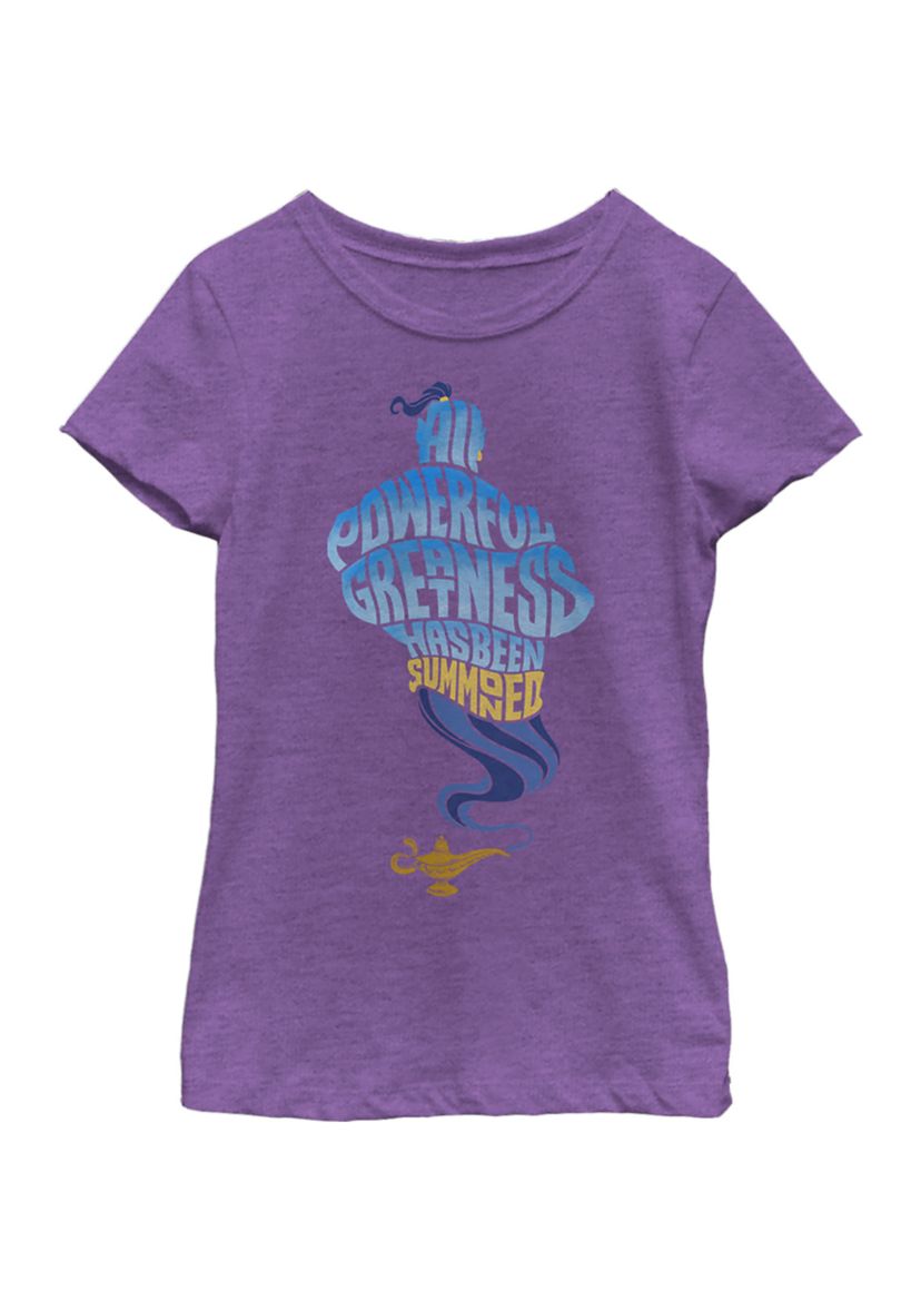 Girls 46x Aladdin Live Action All Powerful Genie Graphic Top