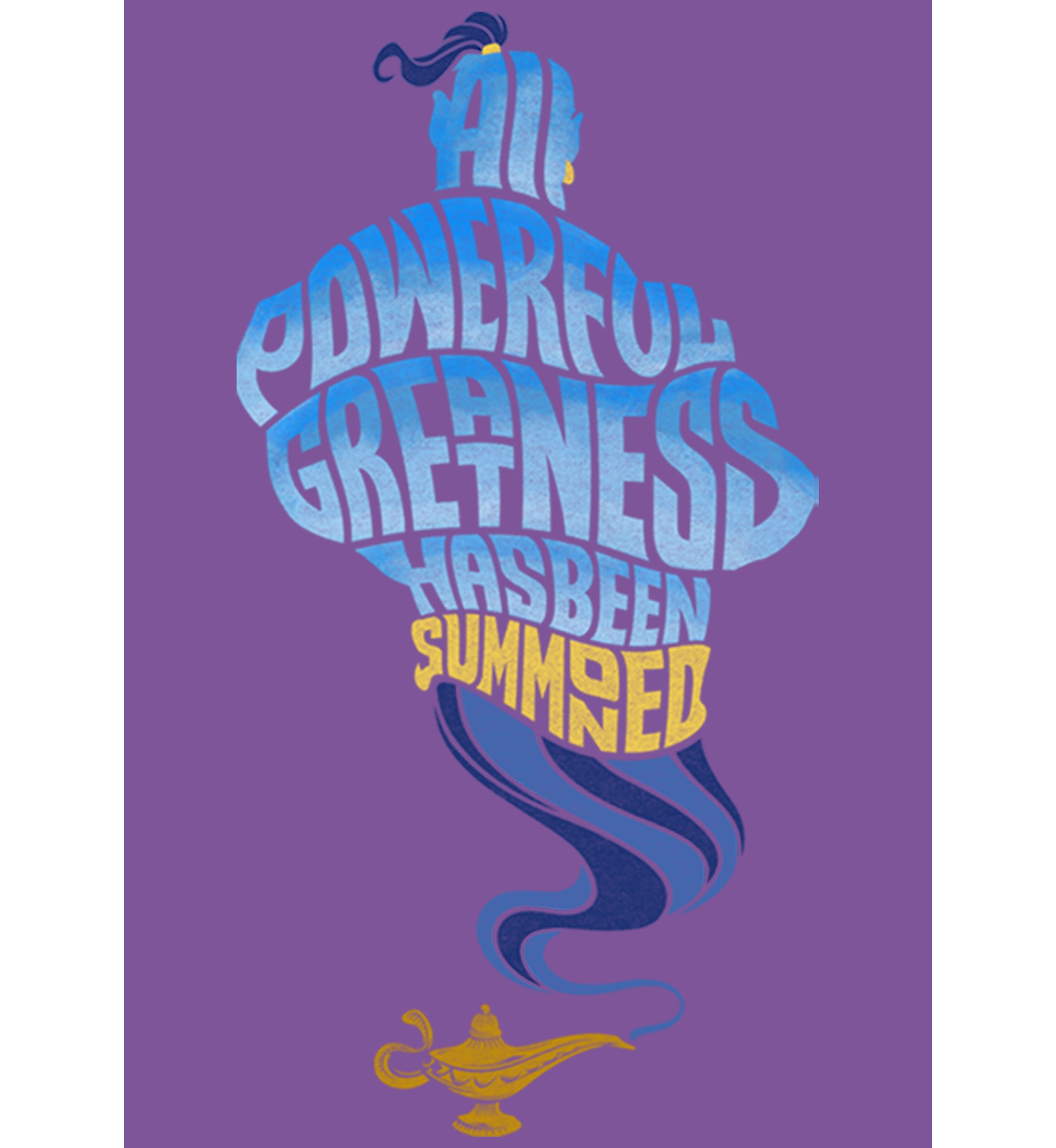 Girls 46x Aladdin Live Action All Powerful Genie Graphic Top