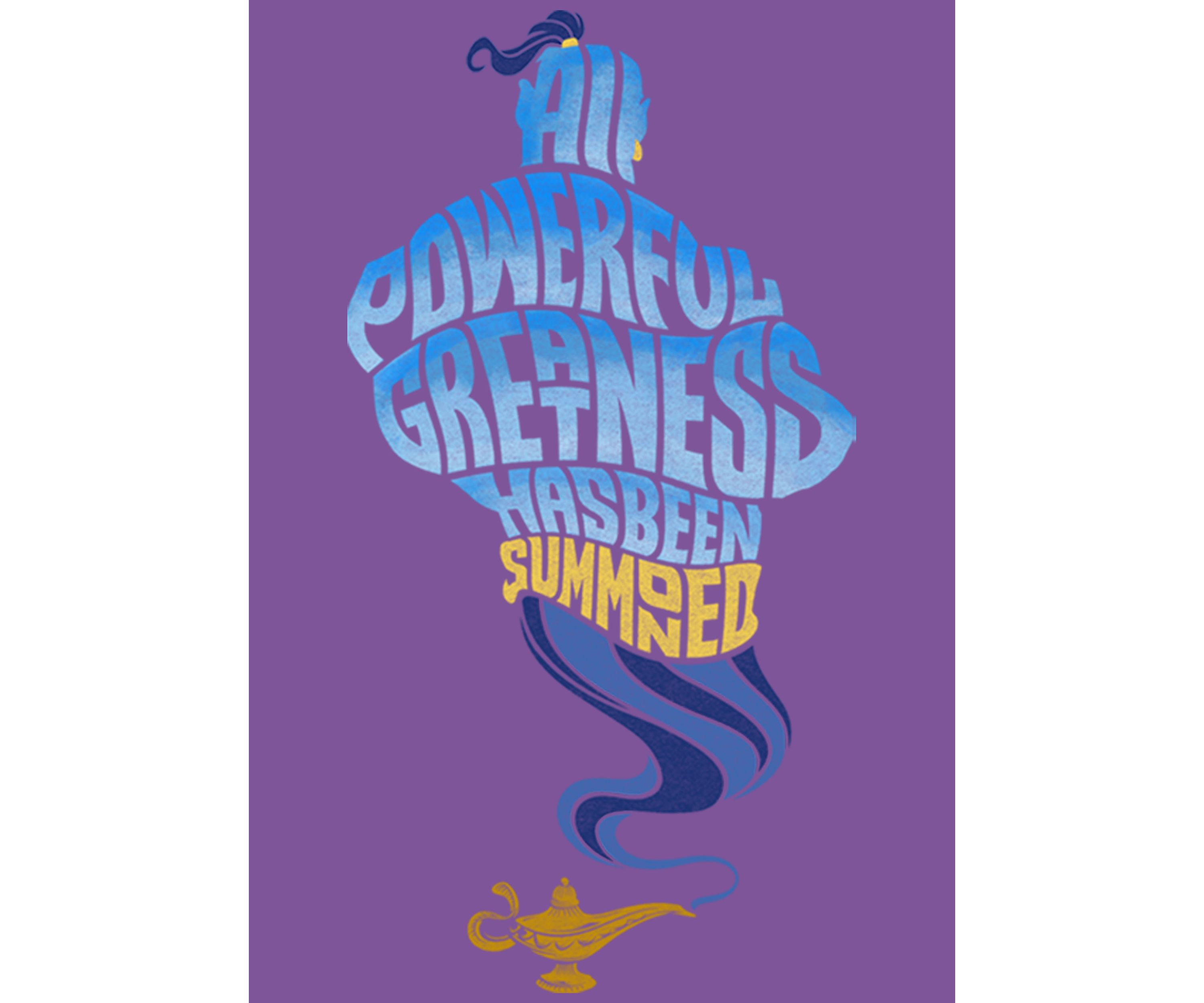 Girls 46x Aladdin Live Action All Powerful Genie Graphic Top