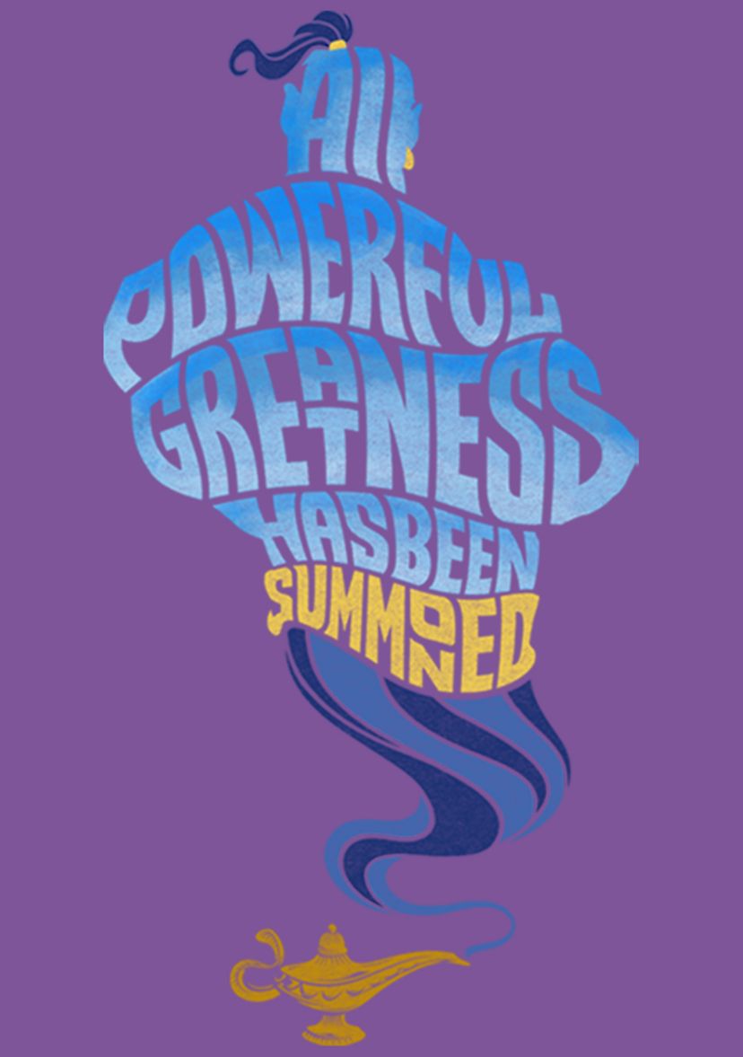 Girls 46x Aladdin Live Action All Powerful Genie Graphic Top