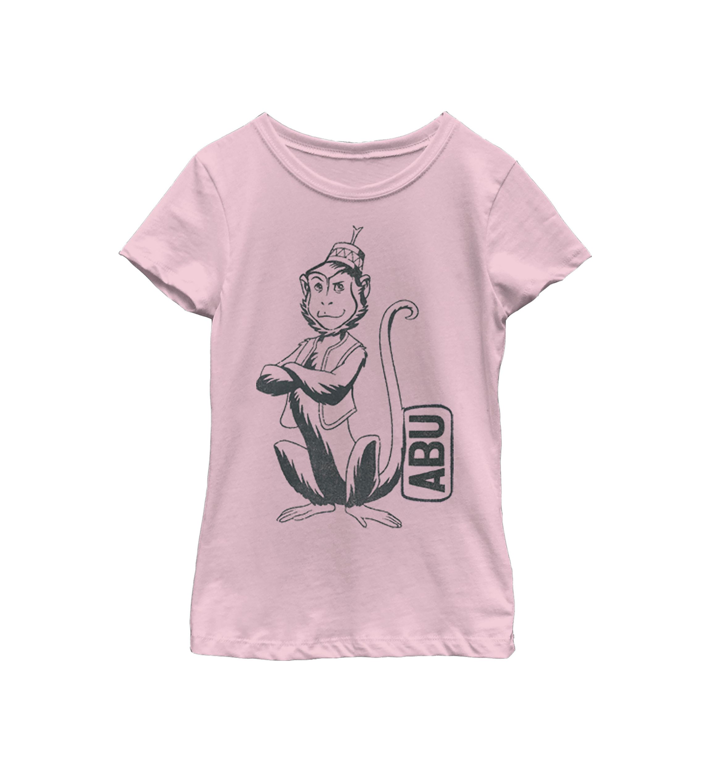 Girls 46x Aladdin Live Action Abu Side Kick Pocket Graphic Top