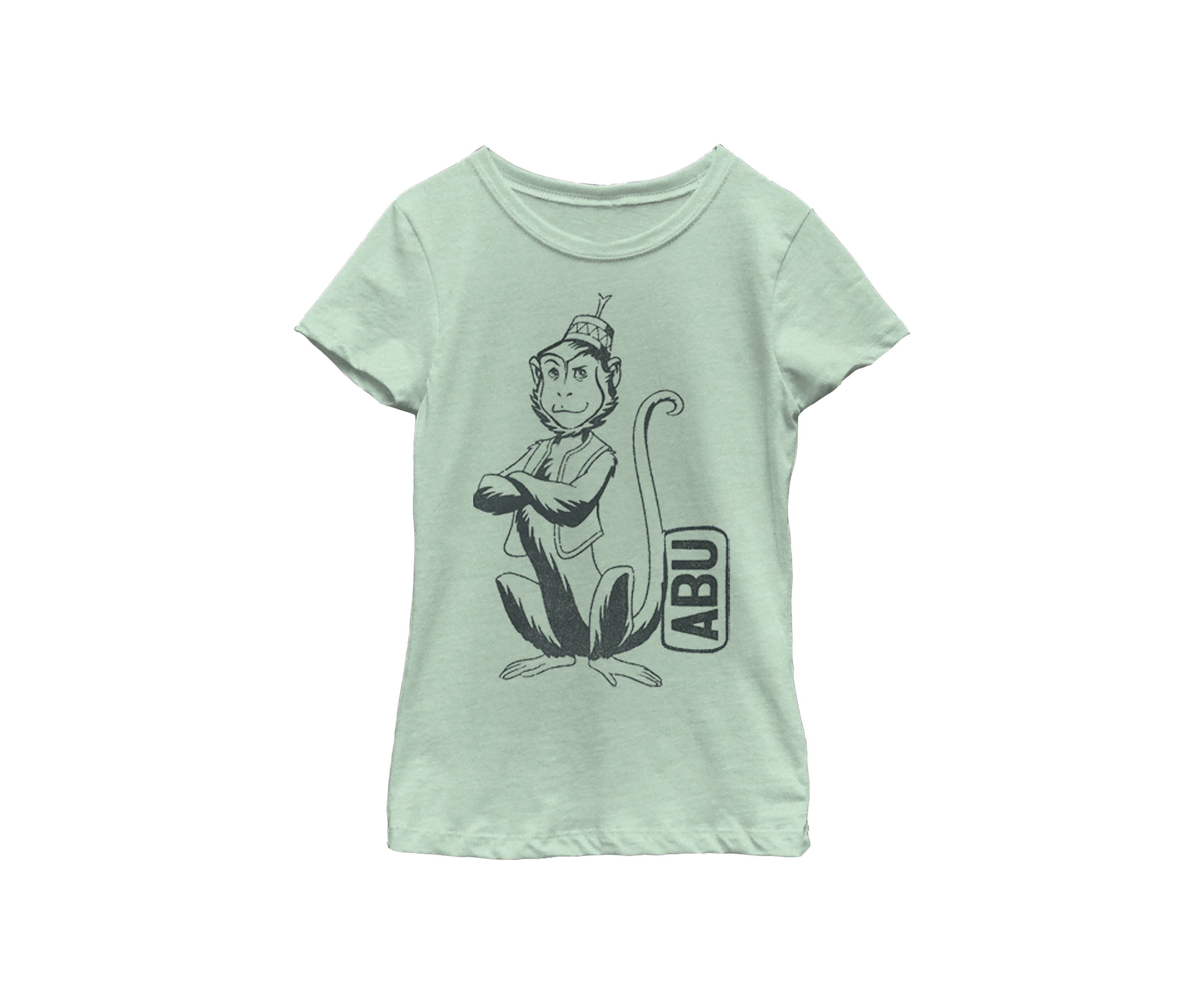 Girls 46x Aladdin Live Action Abu Side Kick Pocket Graphic Top