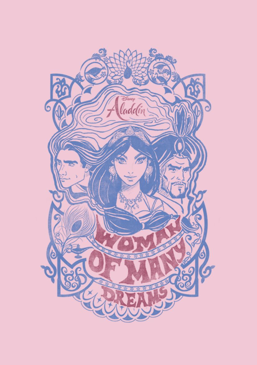 Girls 46x Aladdin Live Action Vintage Aladdin Graphic Top