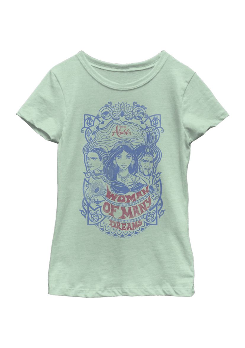 Girls 46x Aladdin Live Action Vintage Aladdin Graphic Top