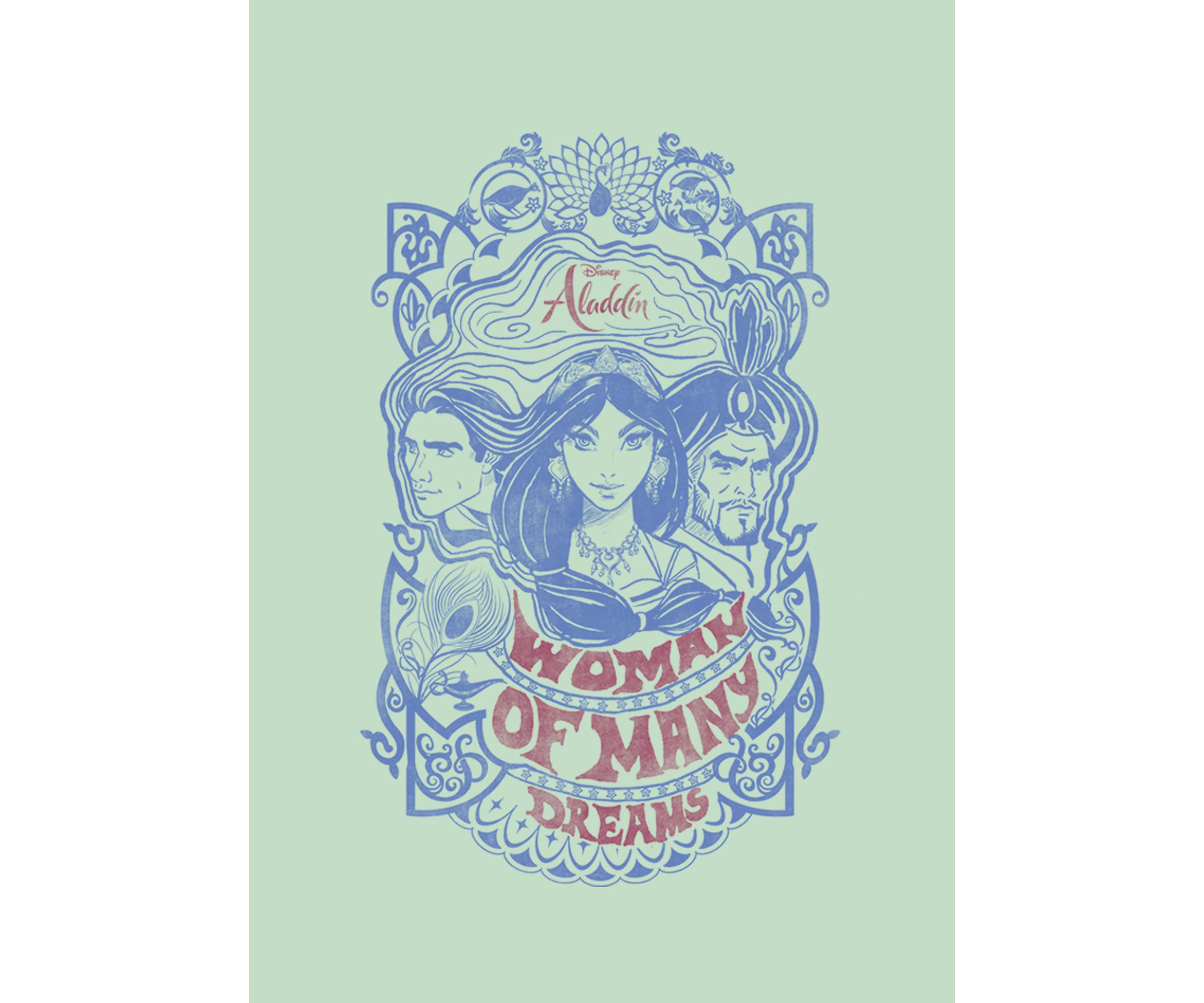 Girls 46x Aladdin Live Action Vintage Aladdin Graphic Top