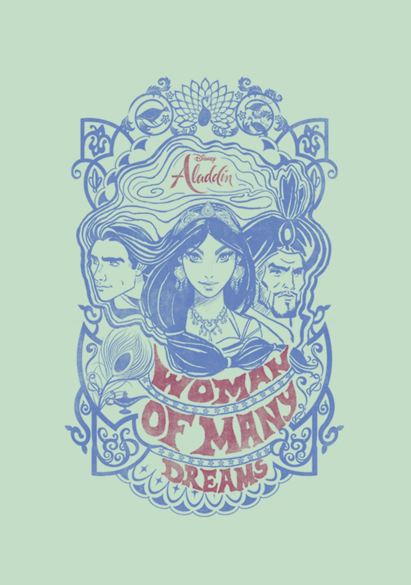 Girls 46x Aladdin Live Action Vintage Aladdin Graphic Top