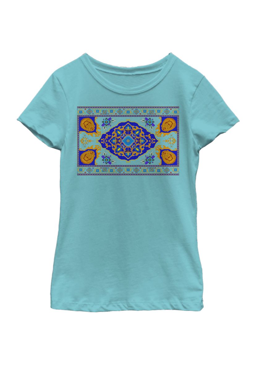 Girls 46x Aladdin Live Action Magic Carpet Panel Print Graphic Top
