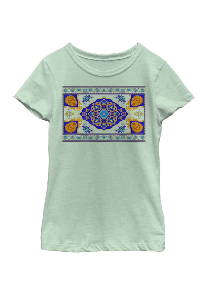 Girls 46x Aladdin Live Action Magic Carpet Panel Print Graphic Top