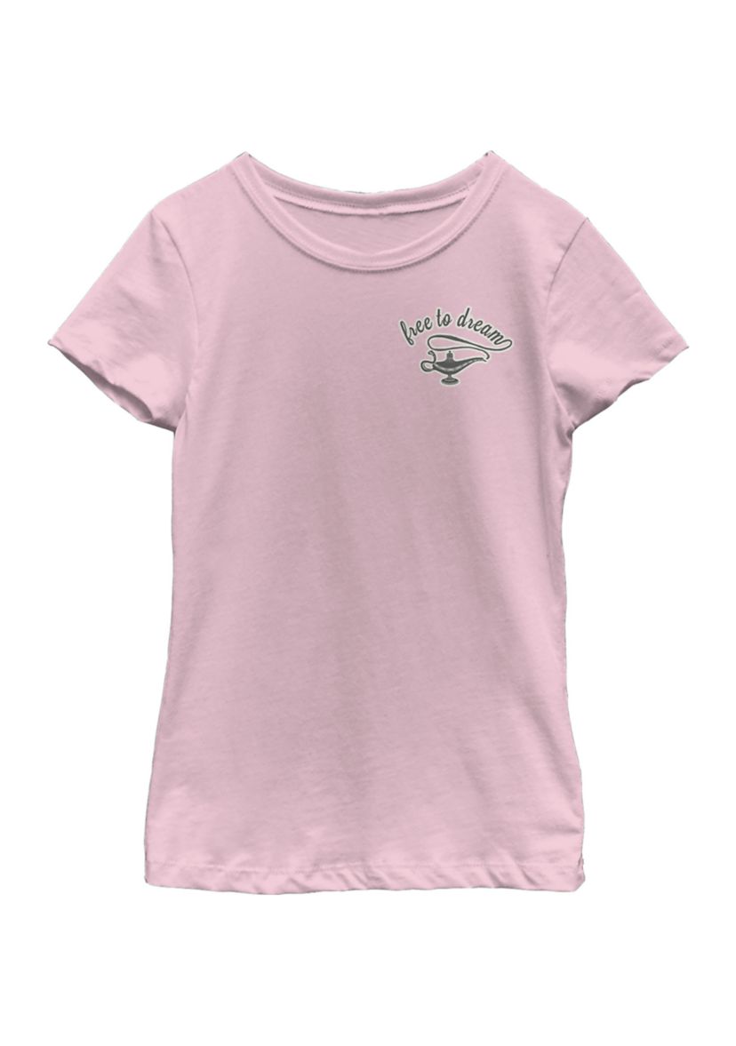 Girls 46x Aladdin Live Action Free To Dream Graphic Top