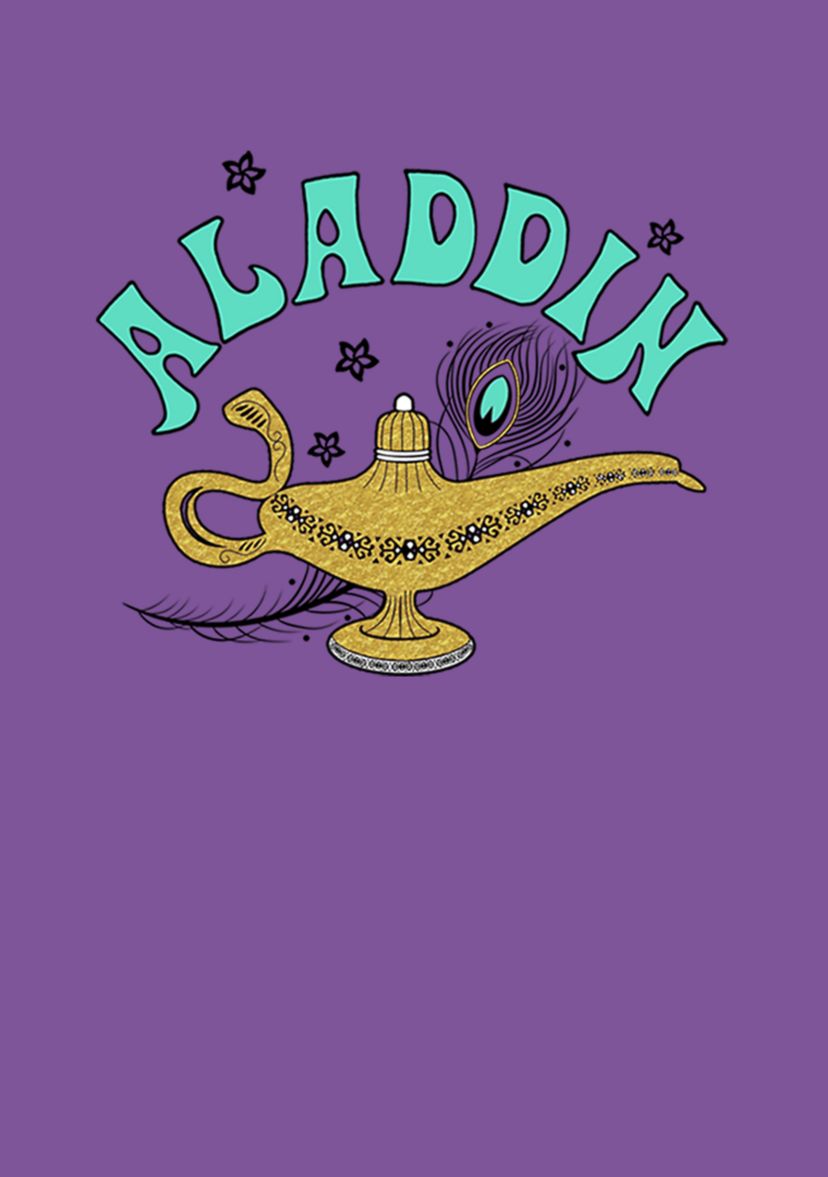 Girls 46x Aladdin Live Action Aladdin Lamp Graphic Top