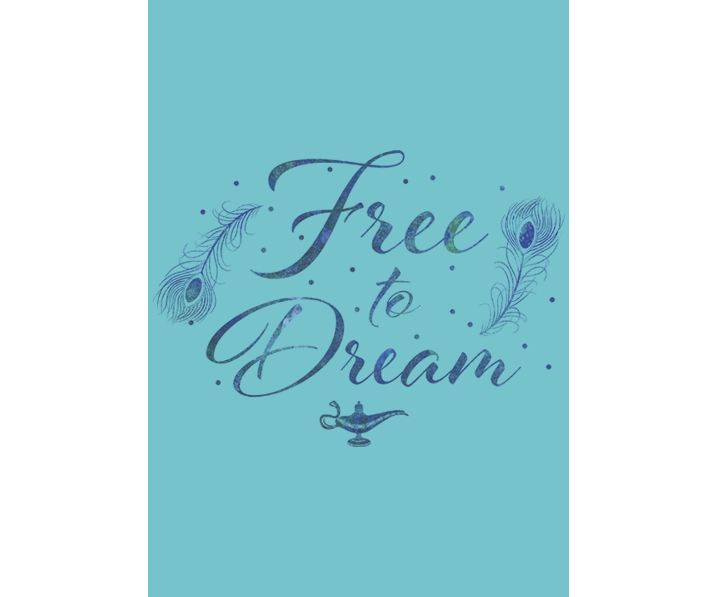 Girls 46x Aladdin Live Action Free To Dream Graphic Top