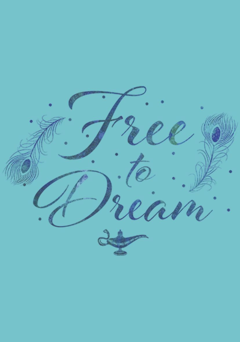 Girls 46x Aladdin Live Action Free To Dream Graphic Top