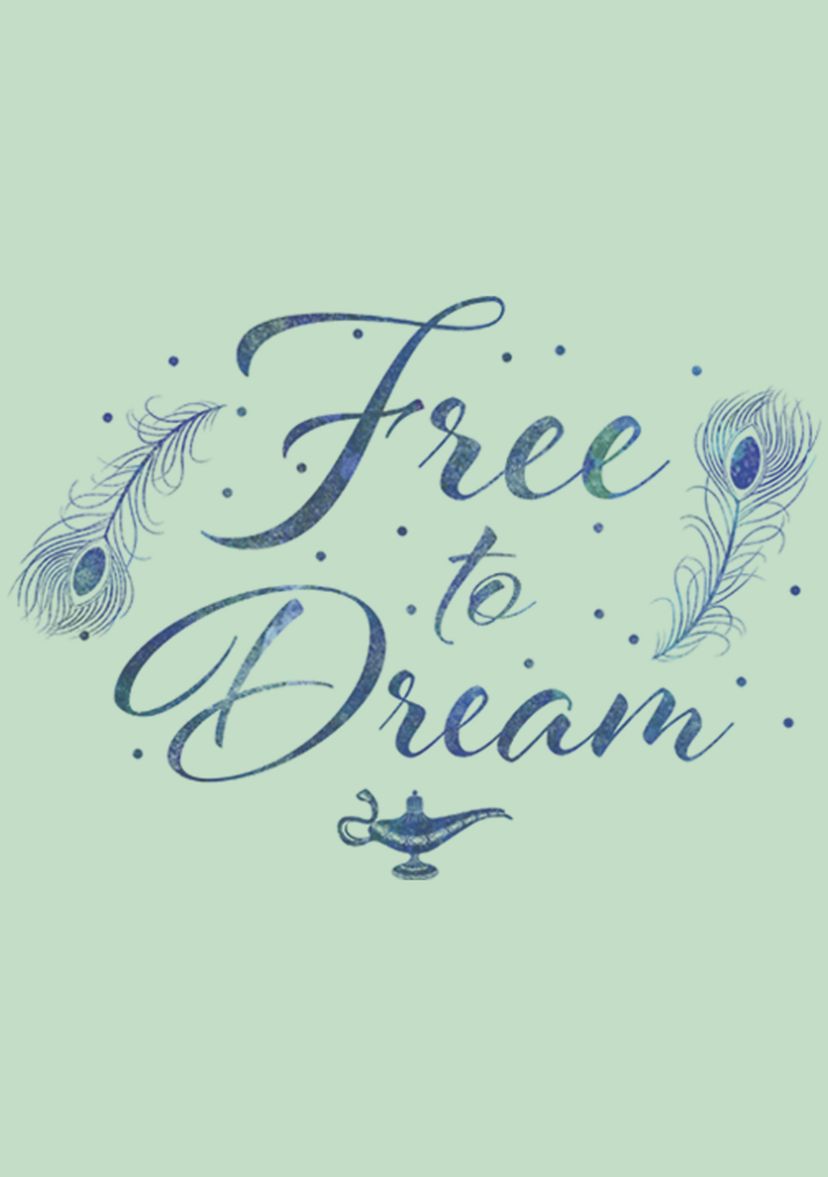 Girls 46x Aladdin Live Action Free To Dream Graphic Top