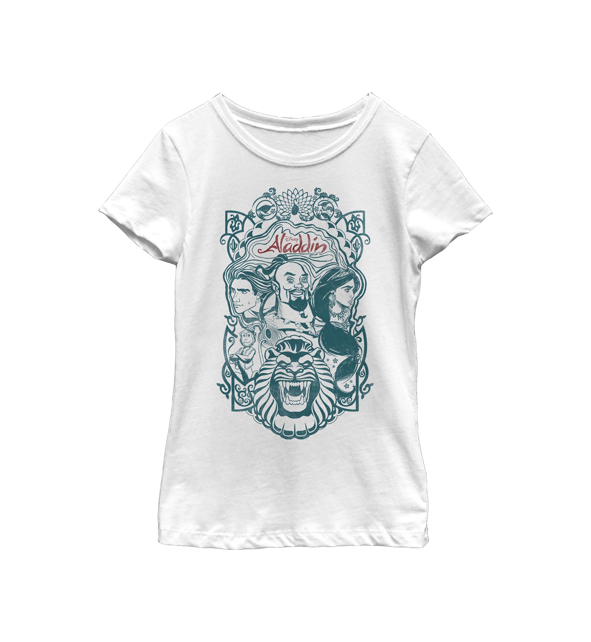 Girls 46x Aladdin Live Action Vintage Set Of Three Graphic Top