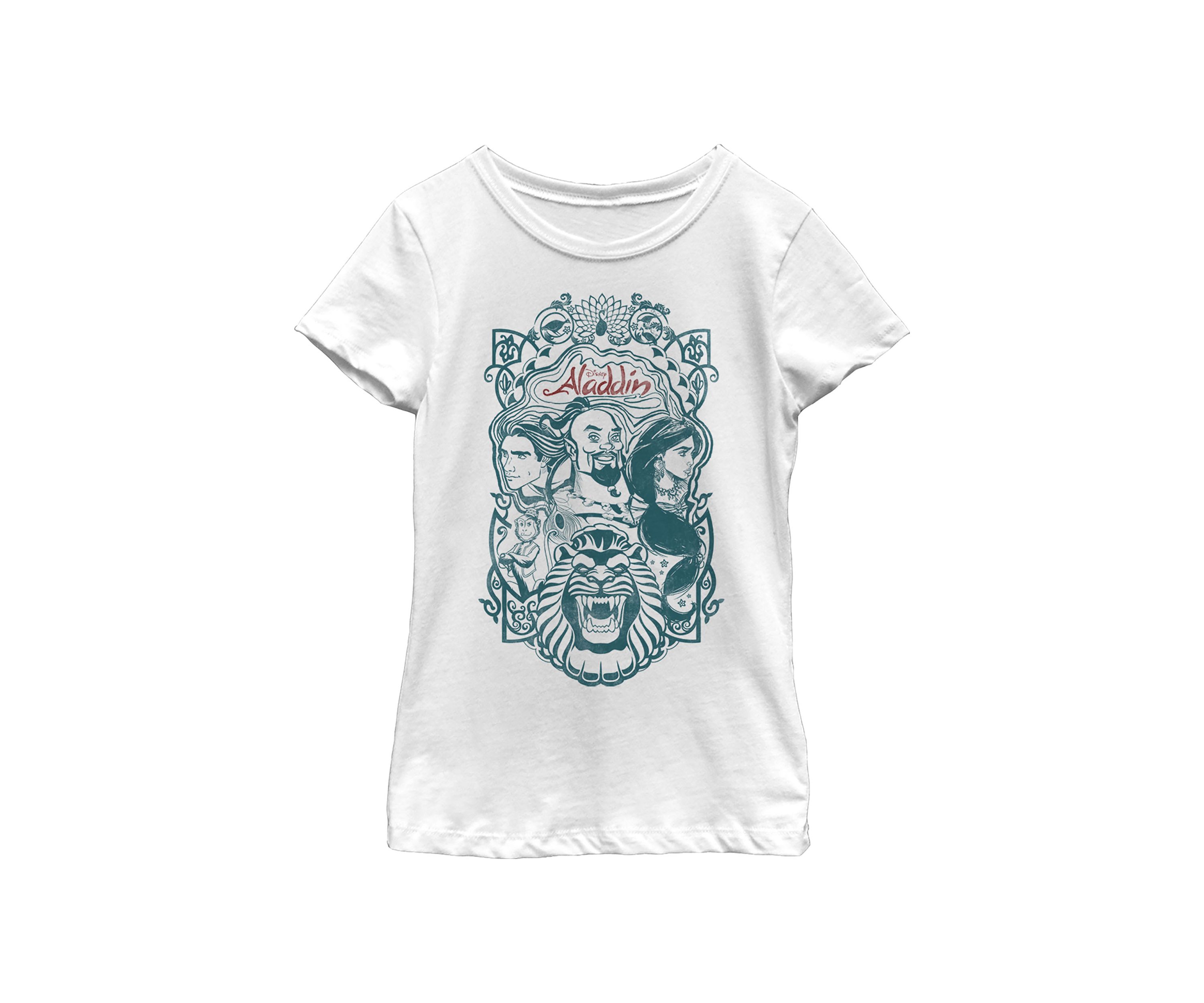 Girls 46x Aladdin Live Action Vintage Set Of Three Graphic Top