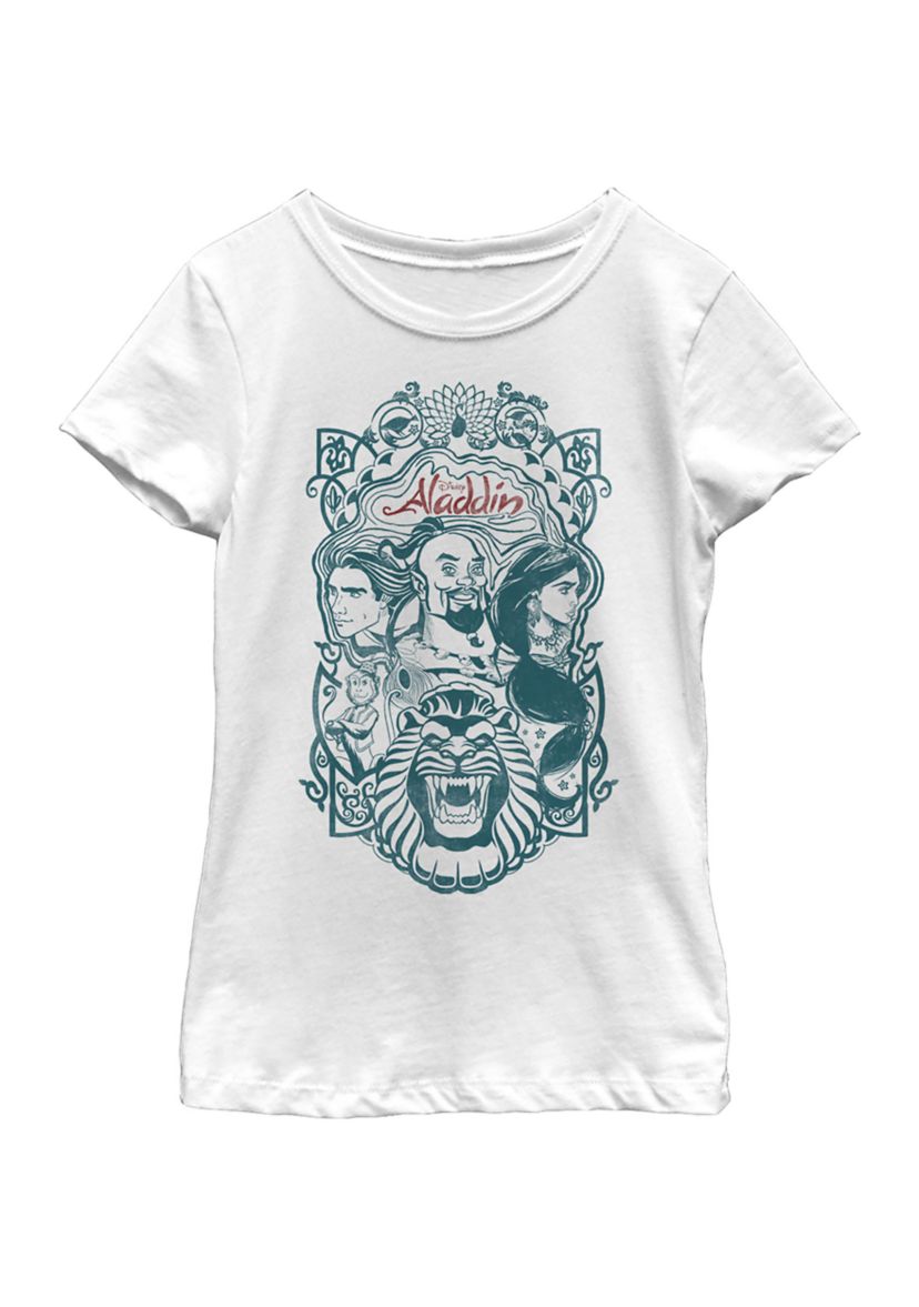 Girls 46x Aladdin Live Action Vintage Set Of Three Graphic Top