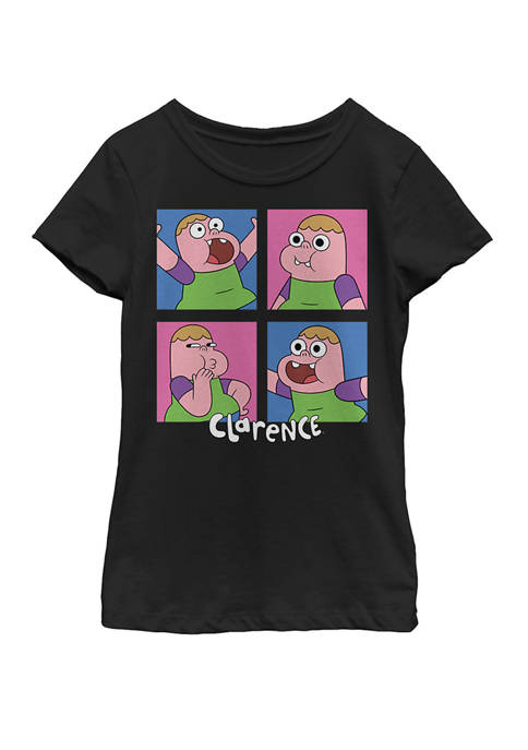  Girls 7-16 Clarence Boxed Up Short Sleeve Graphic T-Shirt