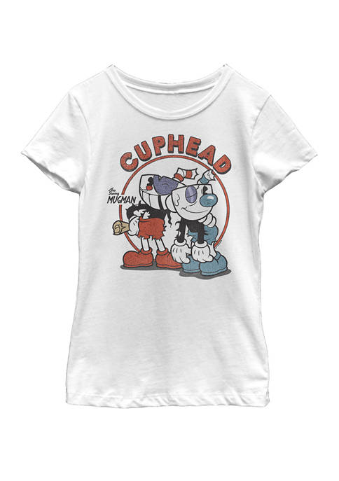 Girls 7-16 Starring Mugman Rough & Ready Short Sleeve Graphic T-Shirt