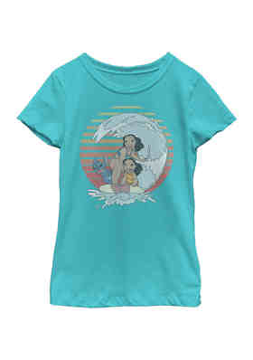 Size Small Disney's Lilo & Stitch Girls 7-16 Tie-Dye Graphic Fleece Sweatshirt