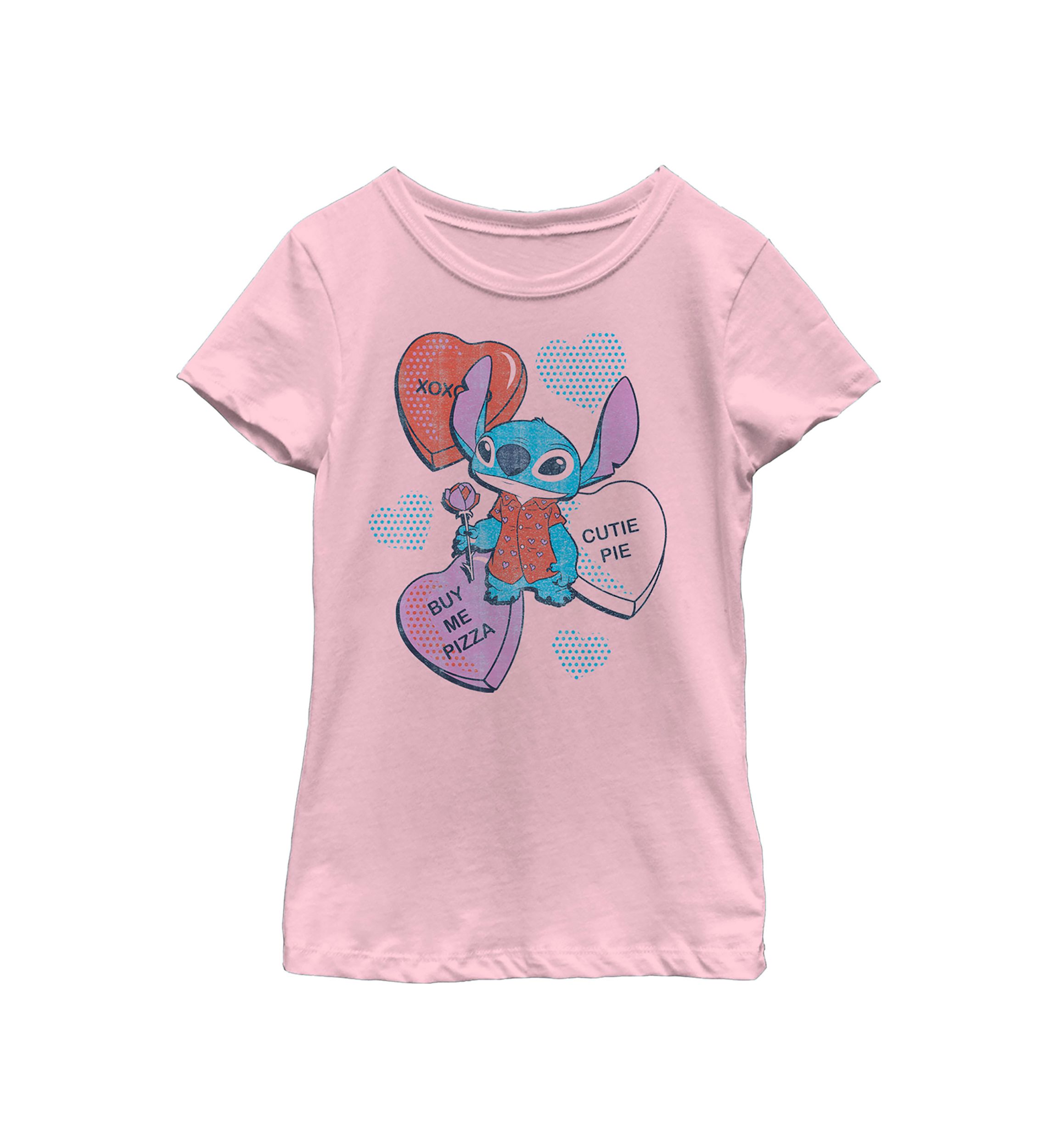 Girls 4-6x Heart Pizza Graphic T-Shirt