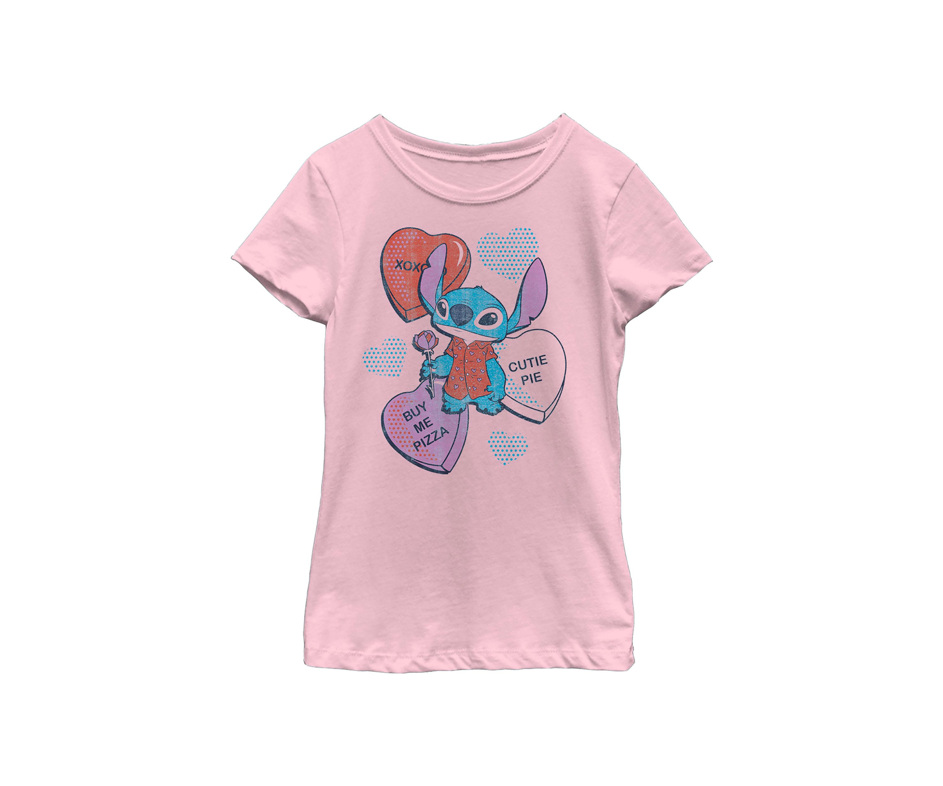 Girls 4-6x Heart Pizza Graphic T-Shirt