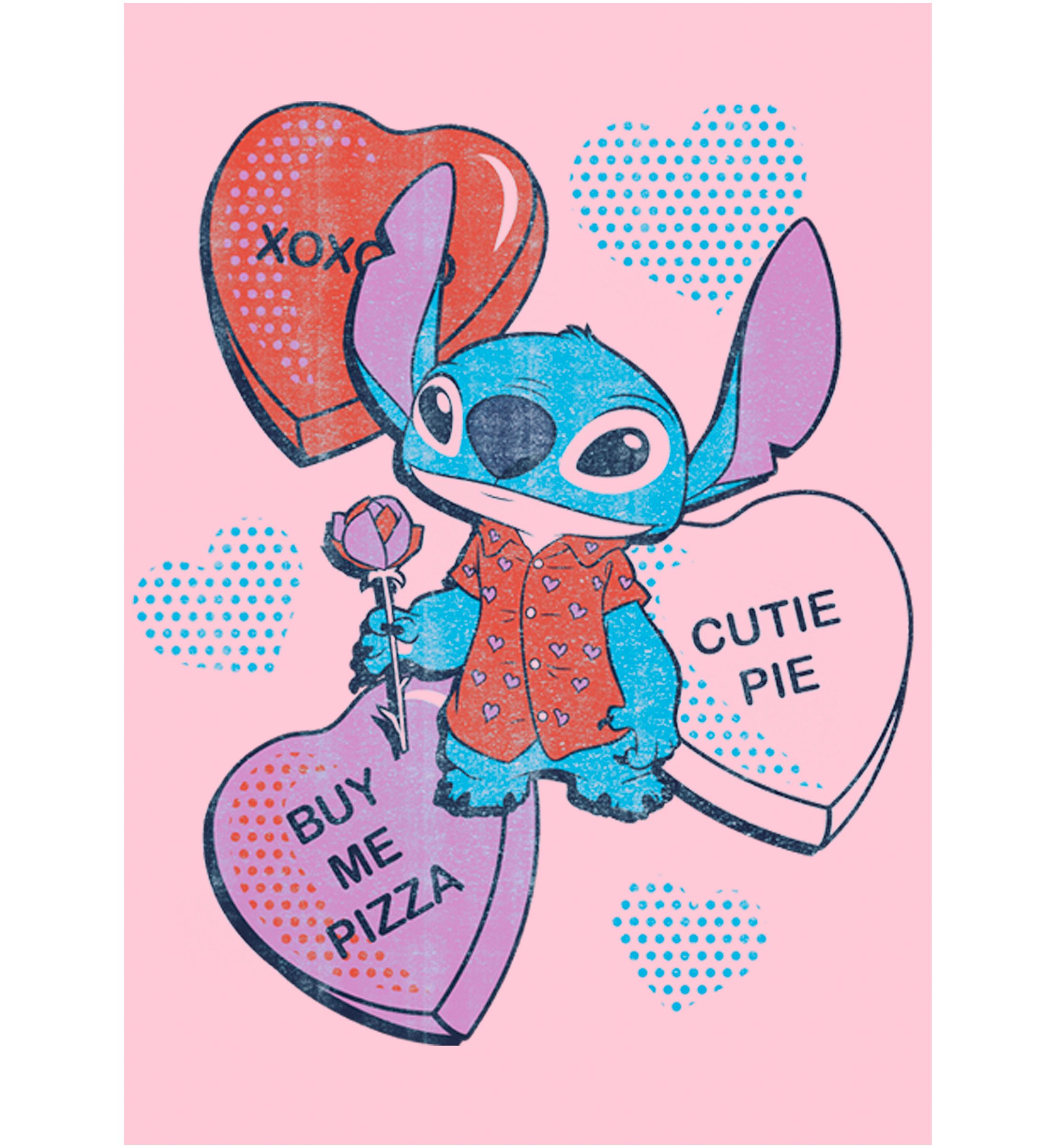 Girls 4-6x Heart Pizza Graphic T-Shirt