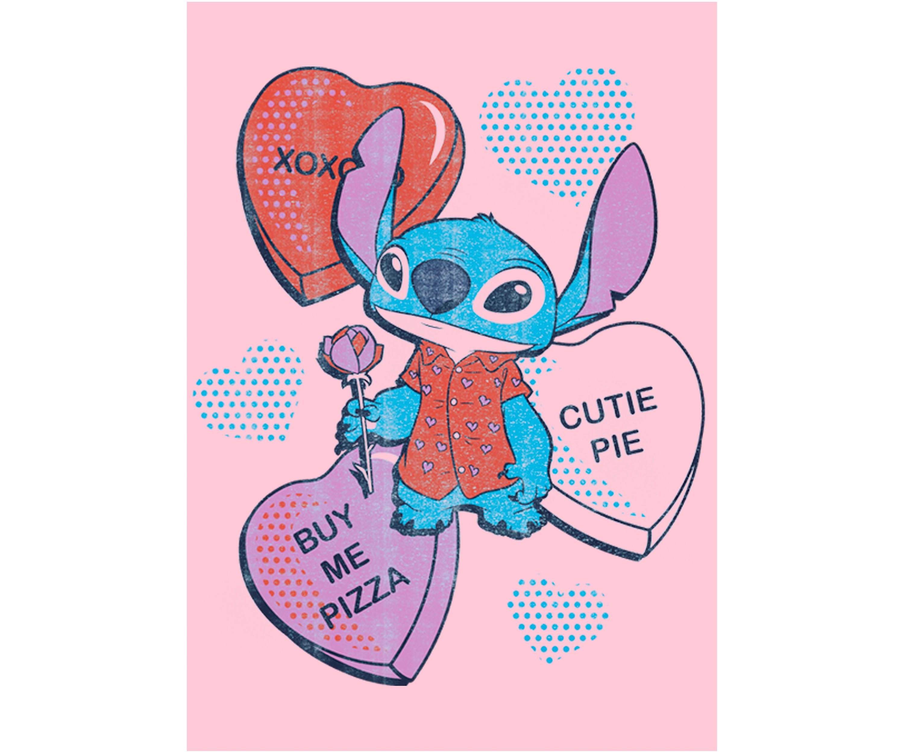 Girls 4-6x Heart Pizza Graphic T-Shirt