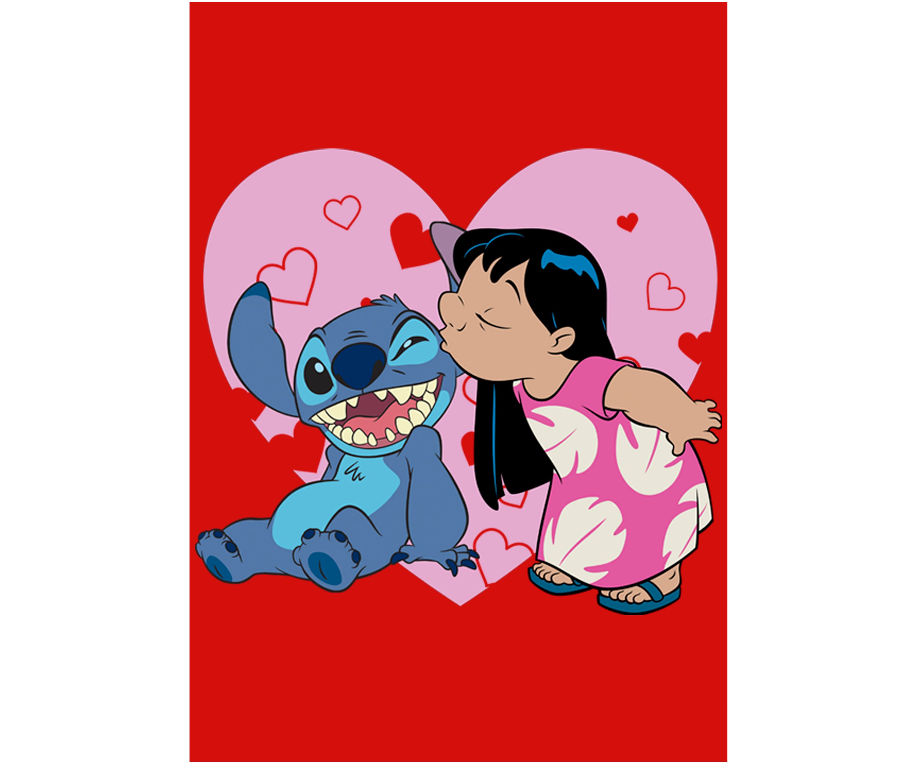 Girls 4-6x Lilo And Valentines Kisses Graphic T-Shirt