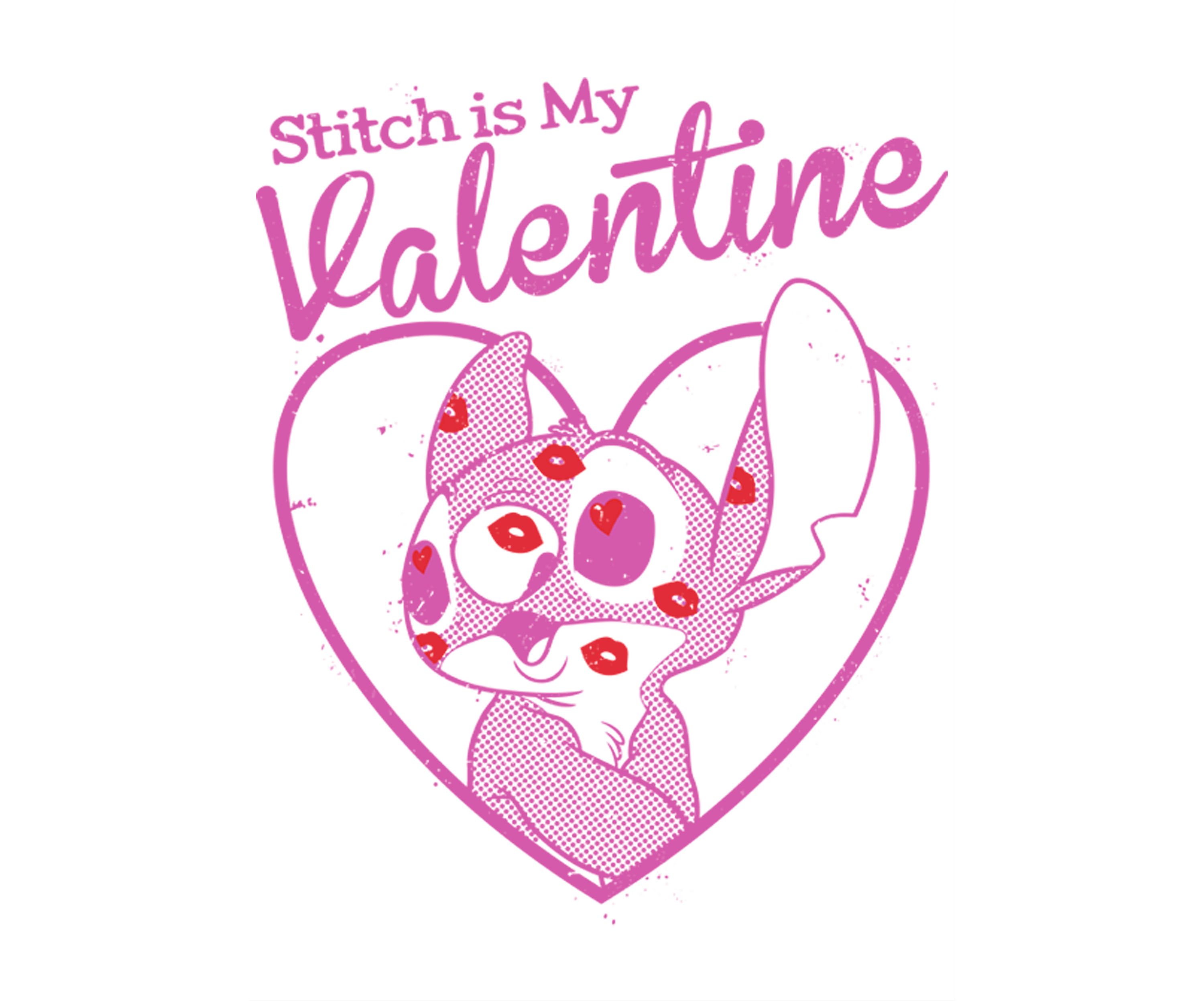 Girls 4-6x Stitch Valentine Graphic T-Shirt