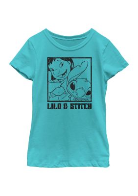 Lilo & Stitch Kids Snap Graphic T-Shirt, Blue