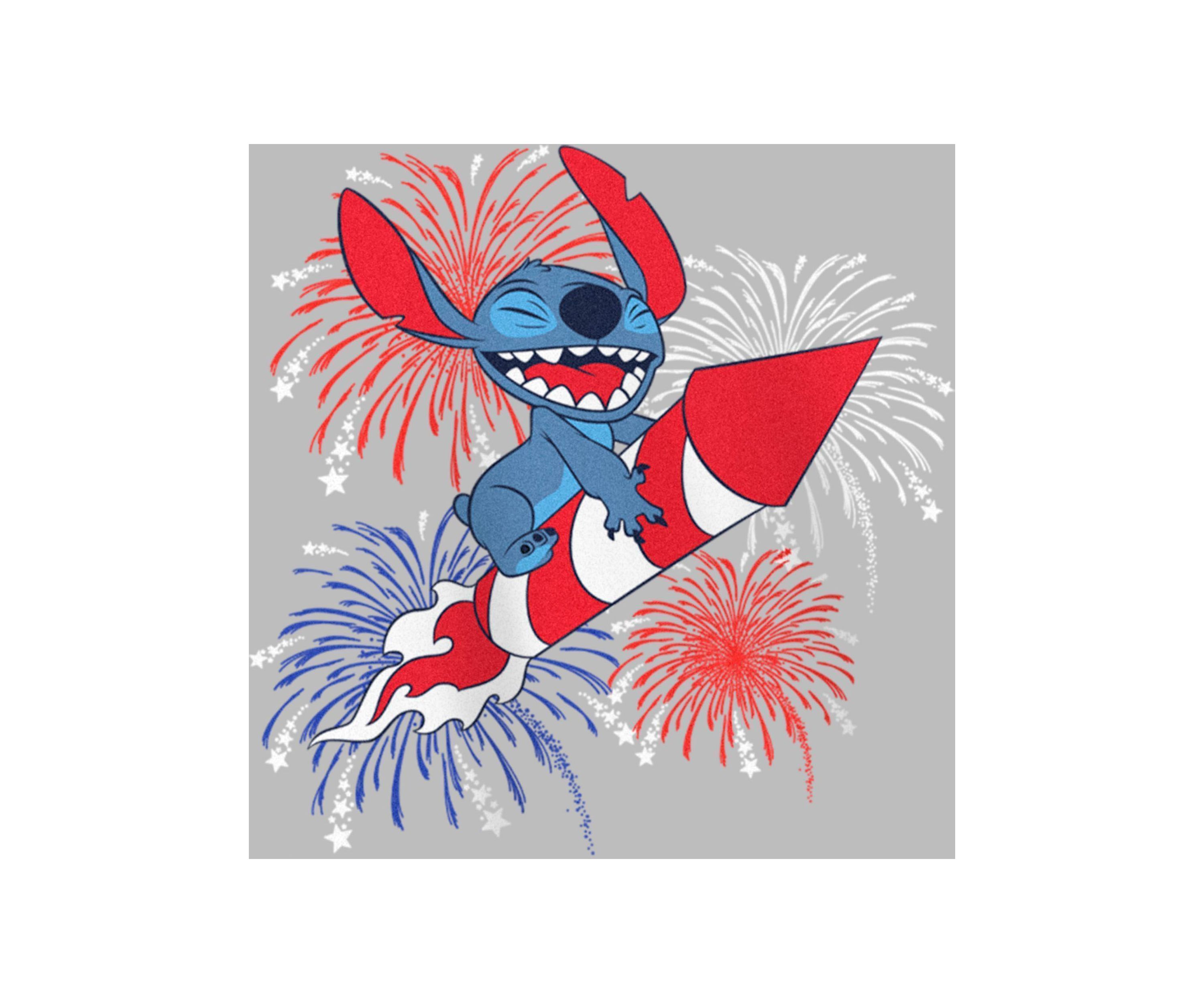 Stitch Fireworks Graphic T-Shirt