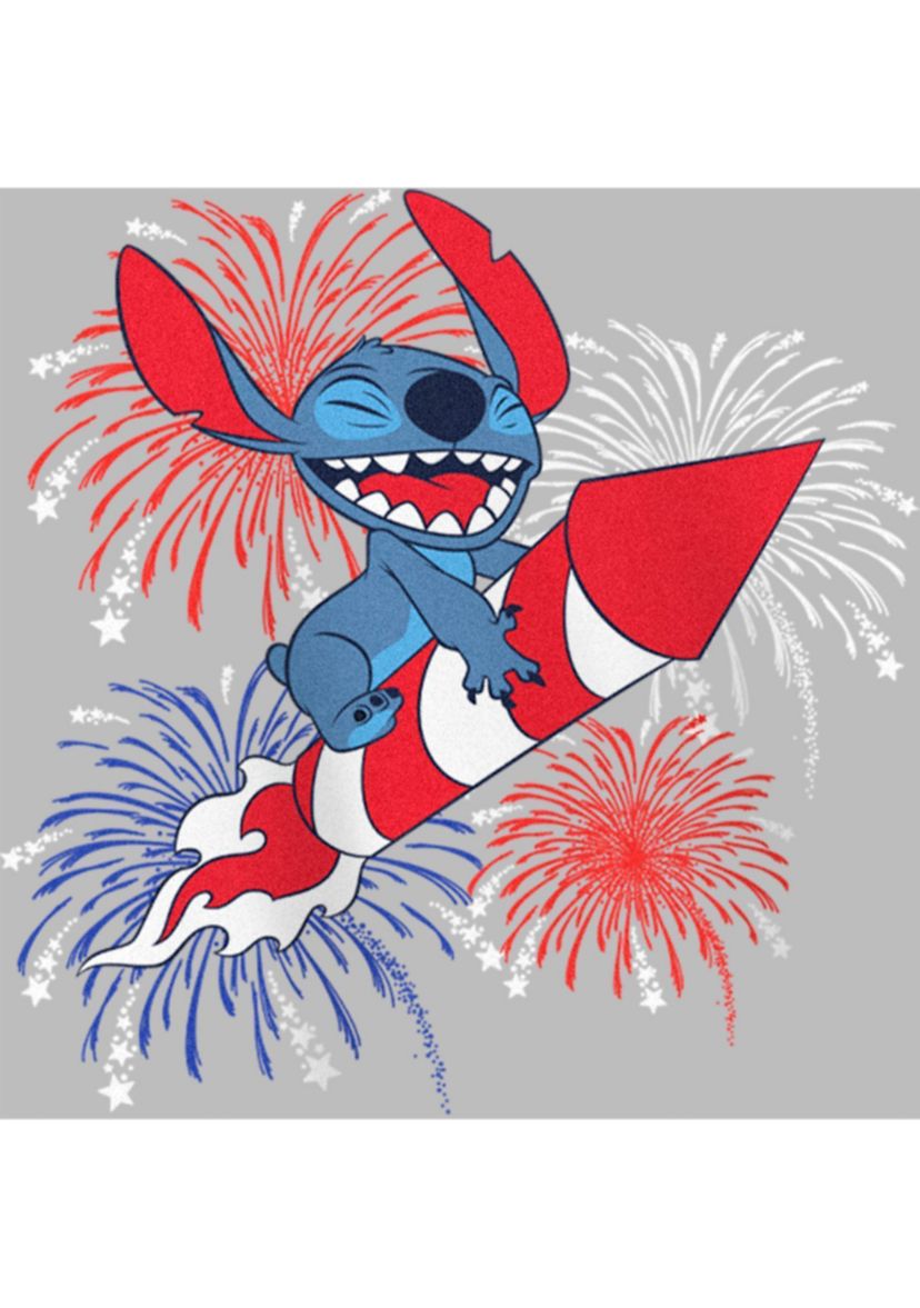 Stitch Fireworks Graphic T-Shirt