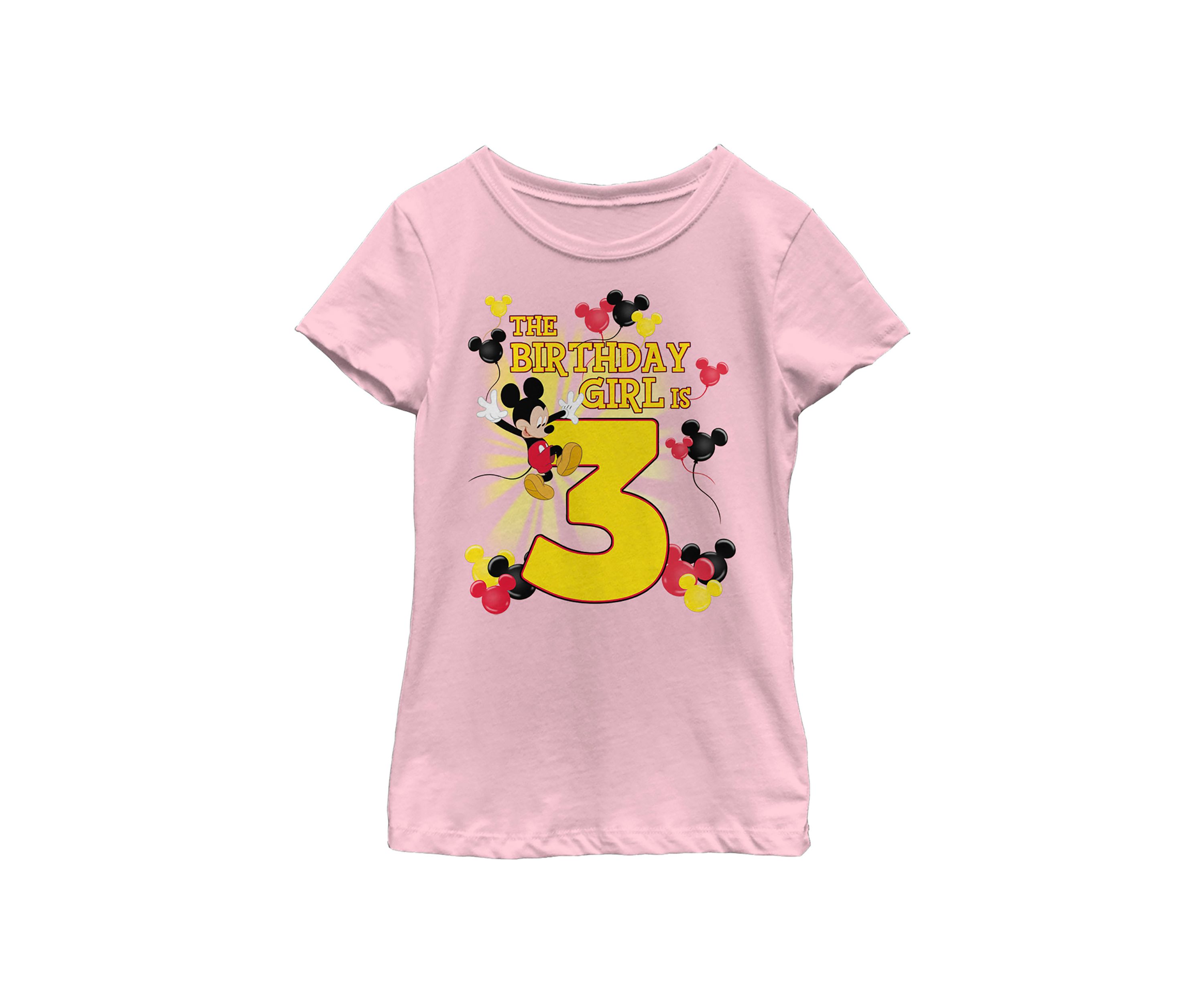 Girls 4-6x Birthday Girl Is 3 Graphic T-Shirt