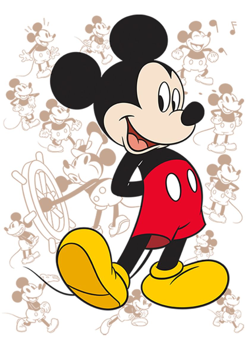 Girls 4-6x Many Mickeys Graphic T-Shirt