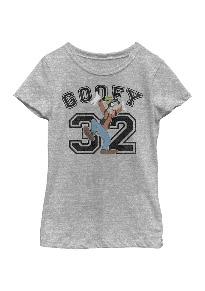 Girls 4-6x Goofy Collegiate Graphic T-Shirt