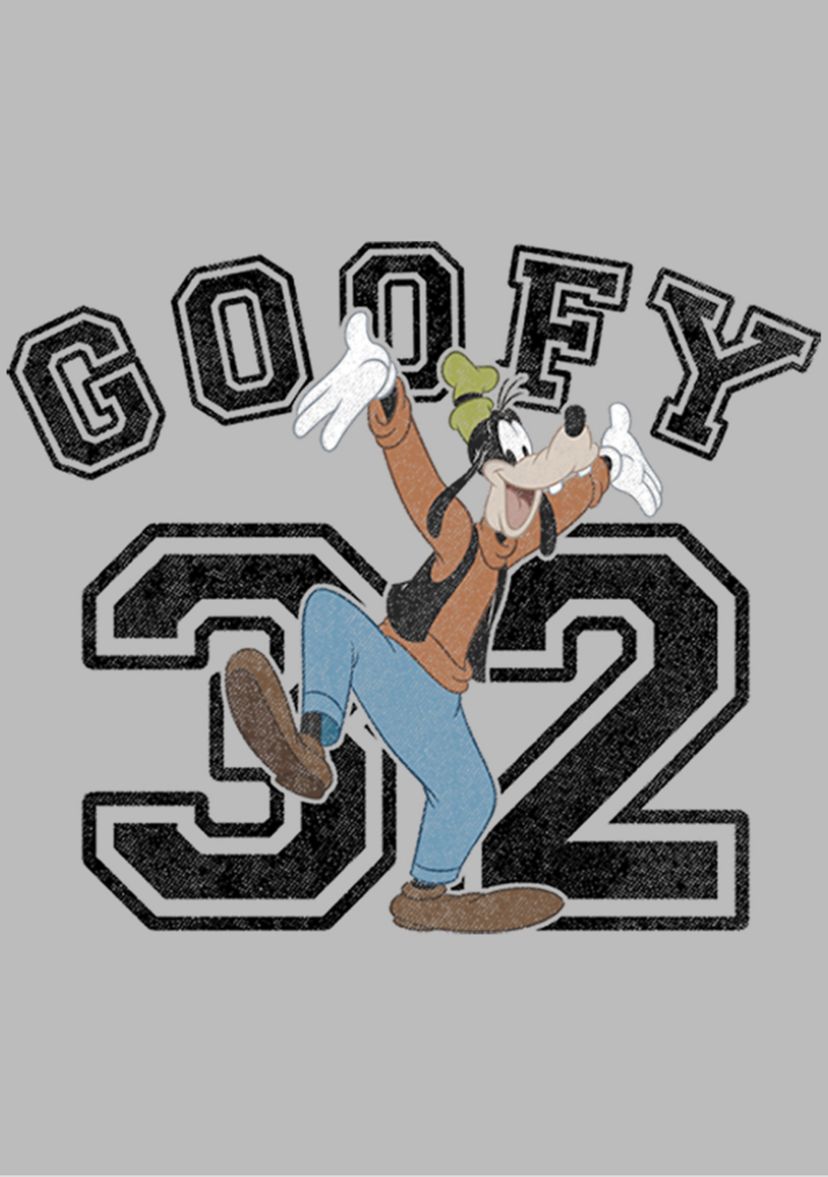 Girls 4-6x Goofy Collegiate Graphic T-Shirt