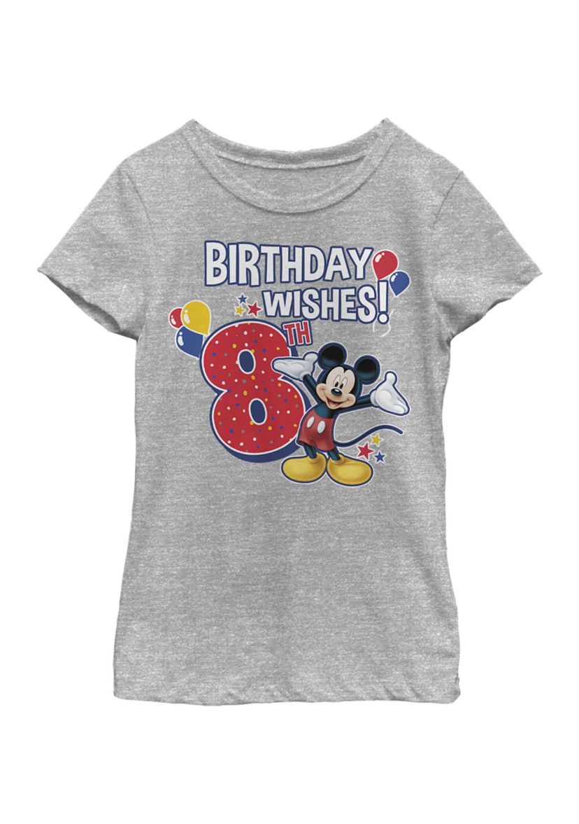 Girls 4-6x Mickey Birthday 8 Graphic T-Shirt