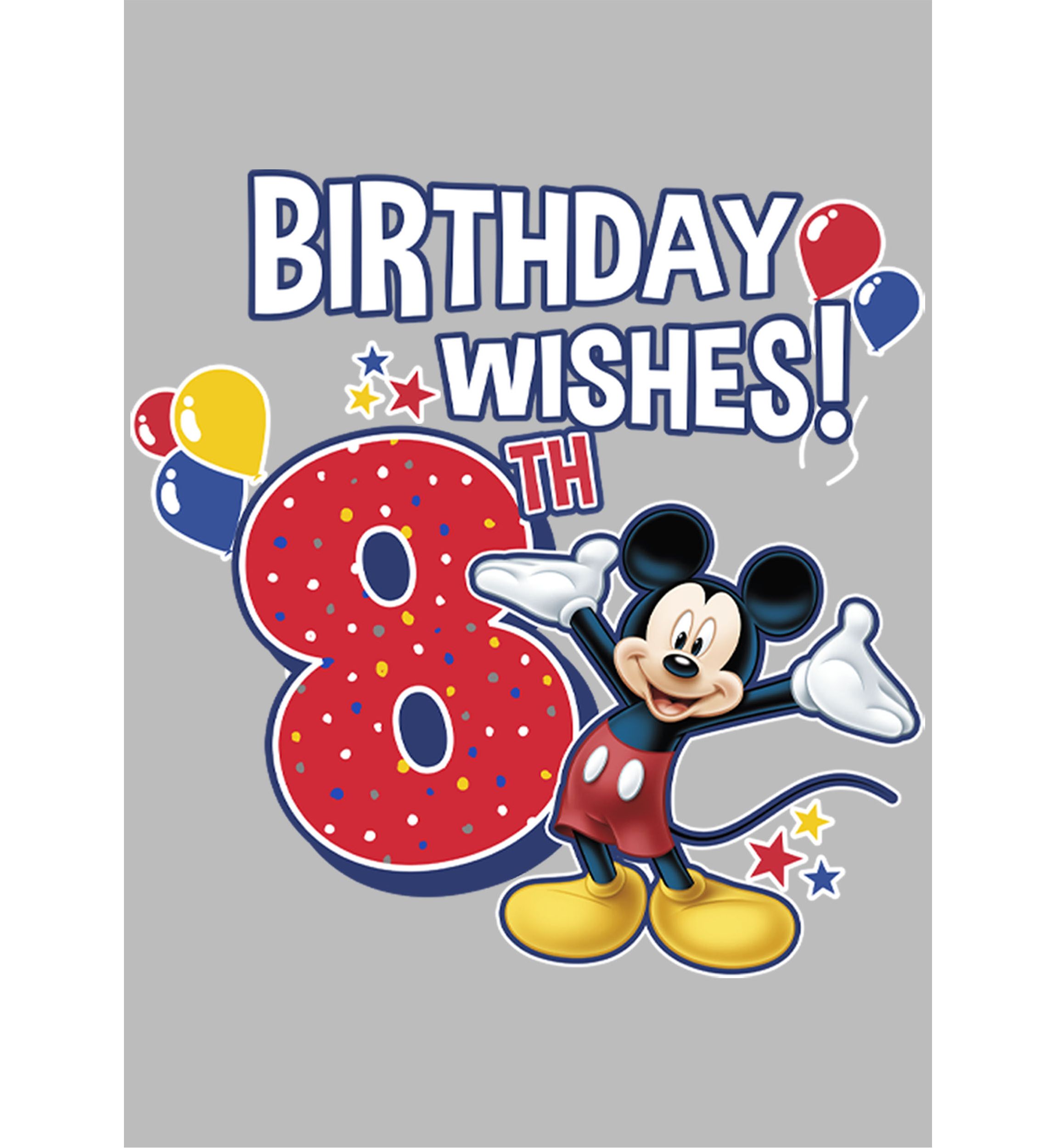 Girls 4-6x Mickey Birthday 8 Graphic T-Shirt