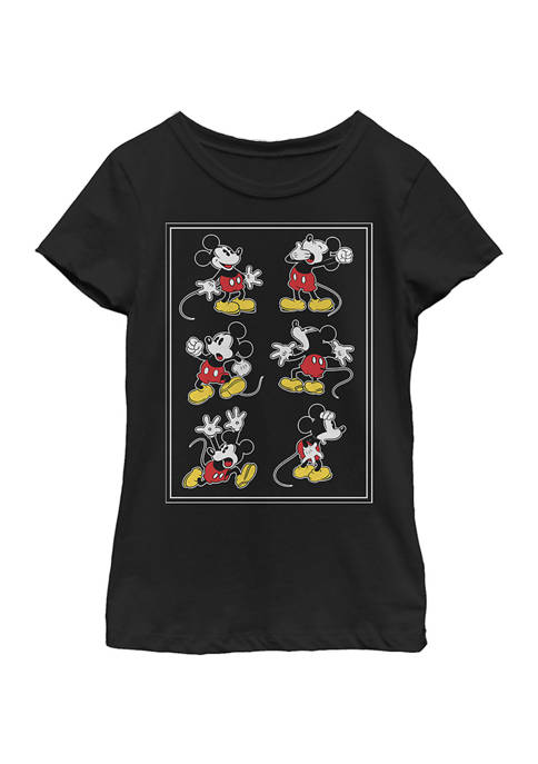 Disney® Mickey Girls 4-6x Mickey Looks Graphic T-Shirt