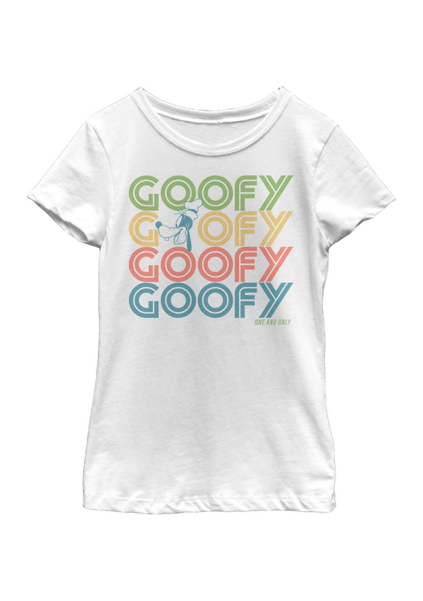 Girls 4-6x Retro Stack Goofy Graphic T-Shirt