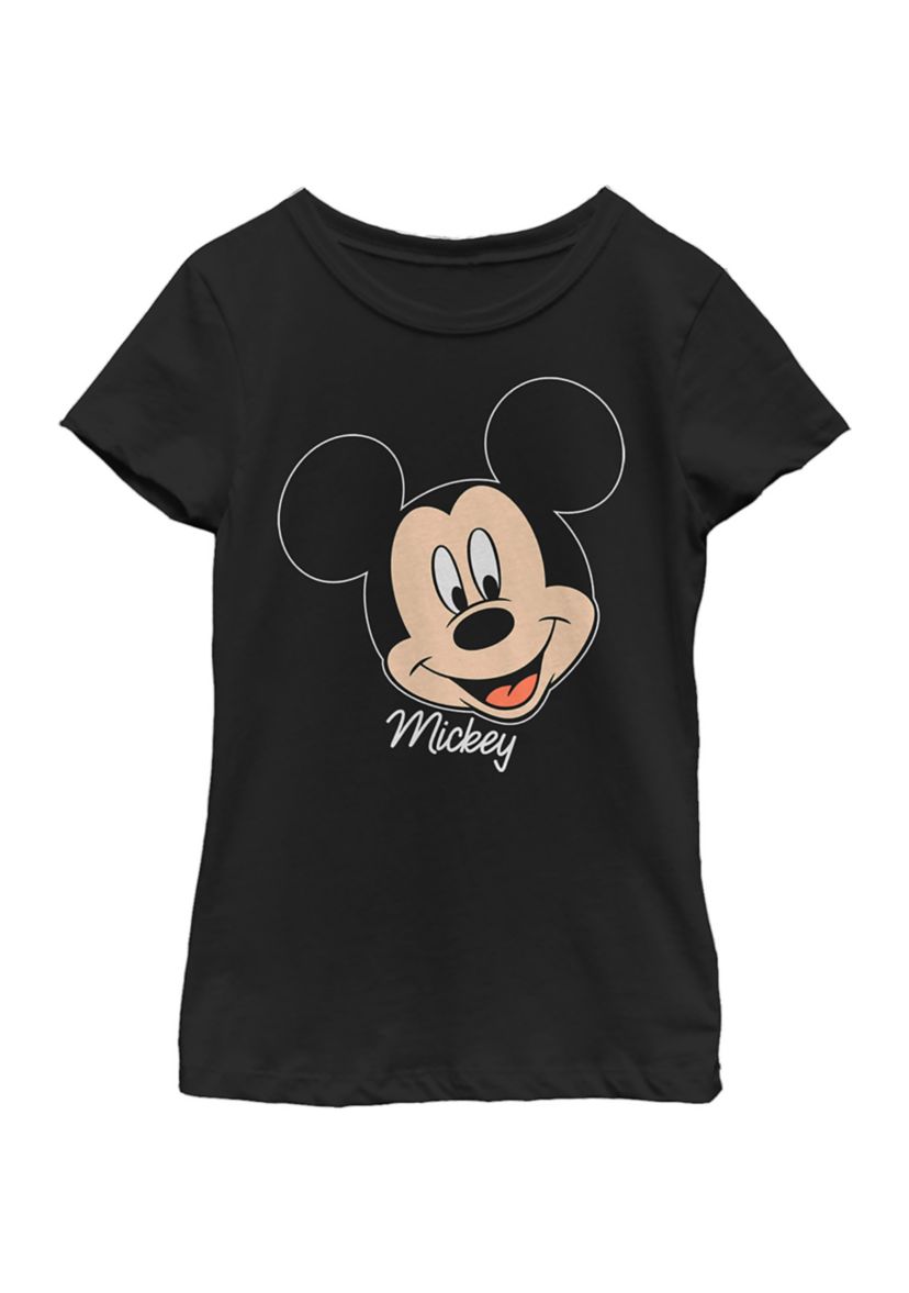 Girls 4-6x Mickey Big Face Graphic T-Shirt