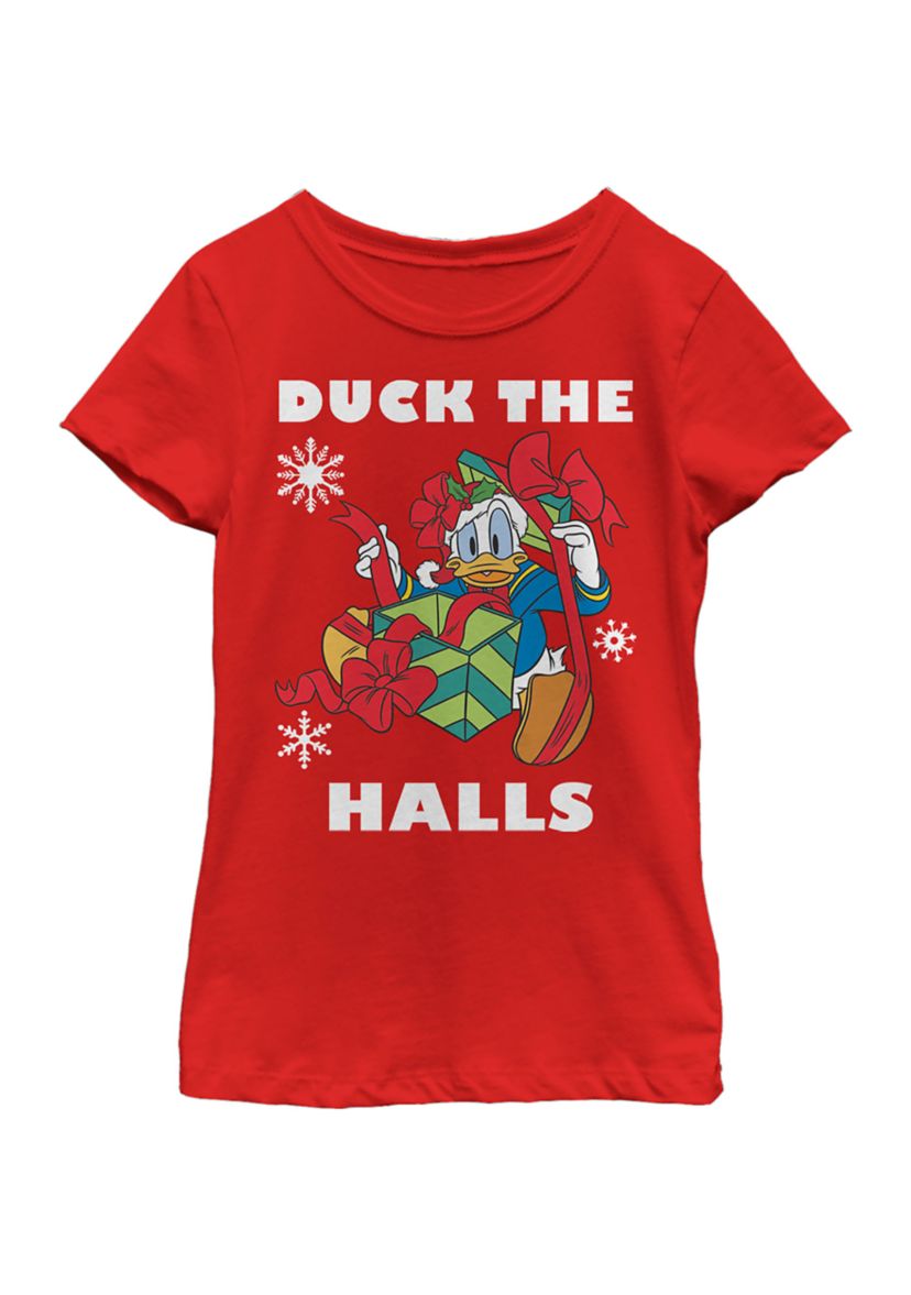Girls 4-6x Holiday Duck Graphic T-Shirt