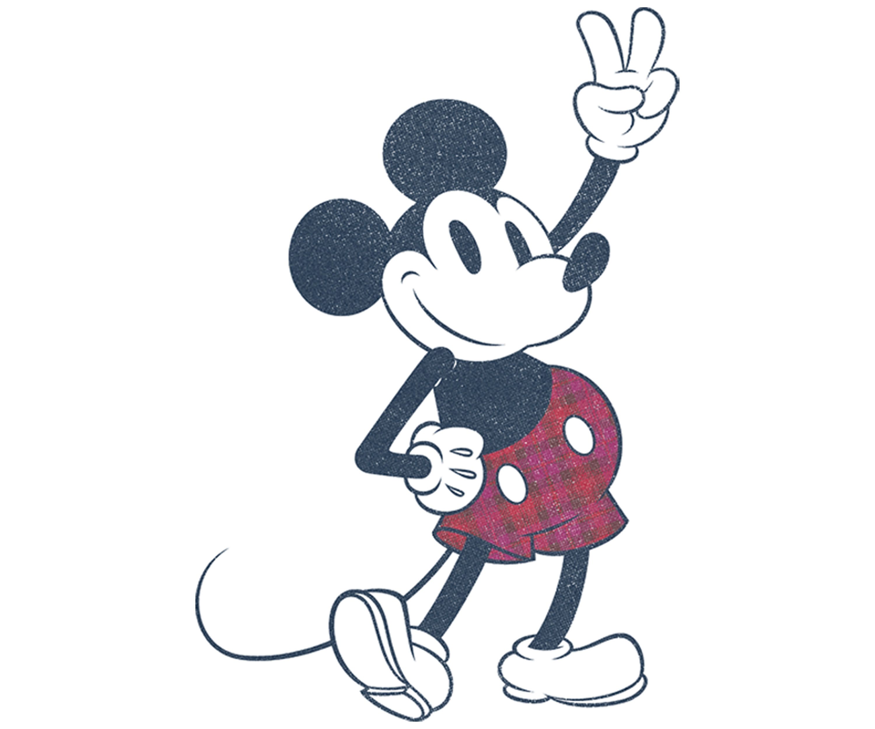 Girls 4-6x Plaid Mickey Graphic T-Shirt