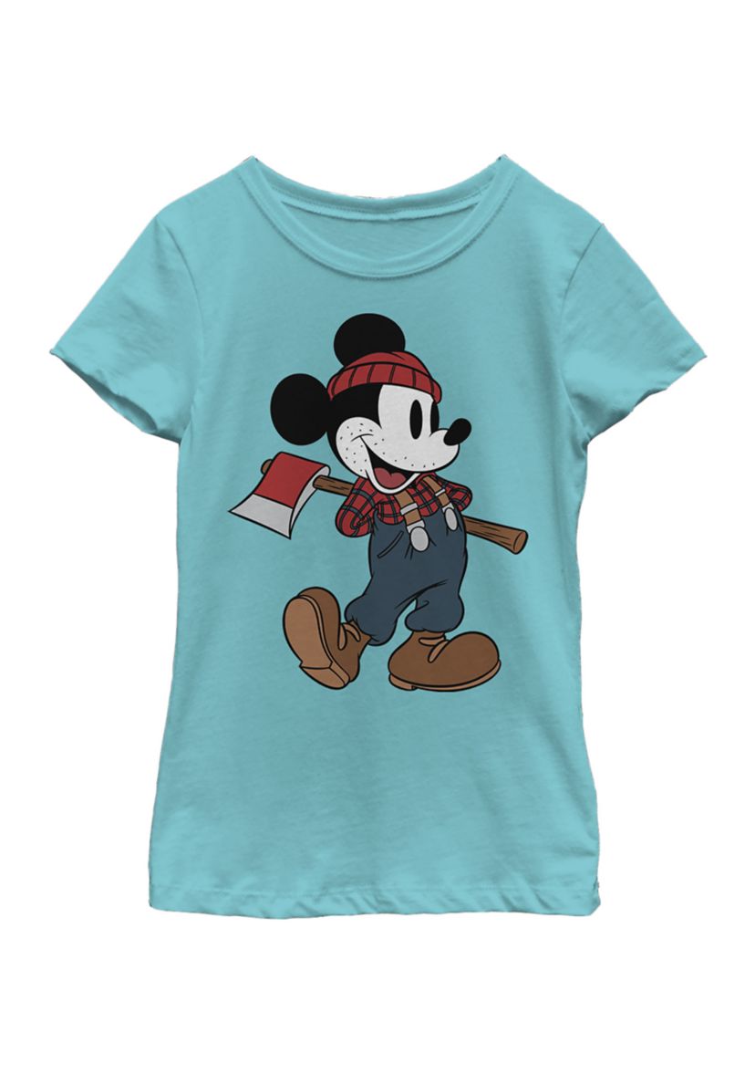 Girls 4-6x Lumberjack Mickey Graphic T-Shirt