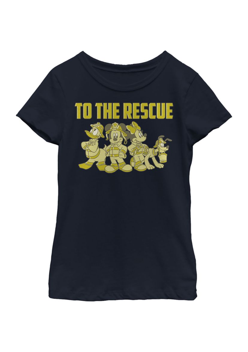 Girls 4-6x Thanks Firefighters Graphic T-Shirt