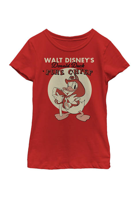 Disney® Girls 4-6x Vintage Fireman Donald Graphic T-Shirt
