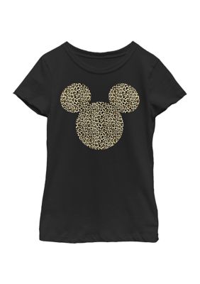 Disney Girls 4-6x Animal Ears Graphic T-Shirt, Black, X-Large